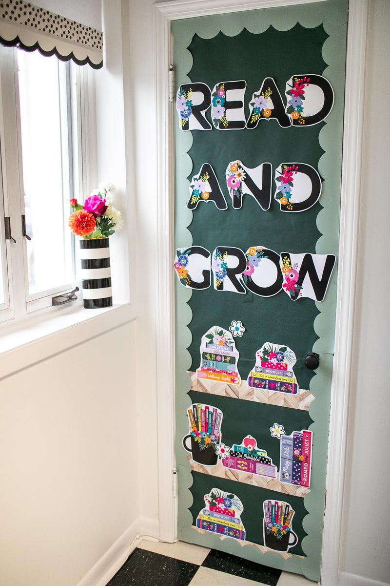 read and grow door decor