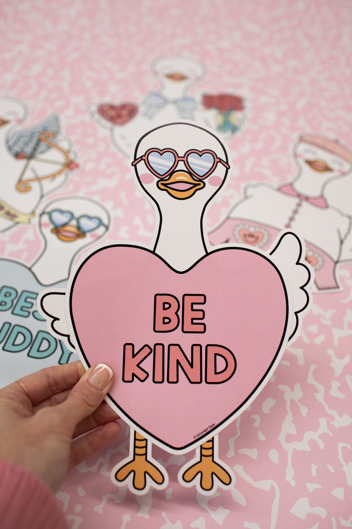 Printable Valentines Goose and Costumes