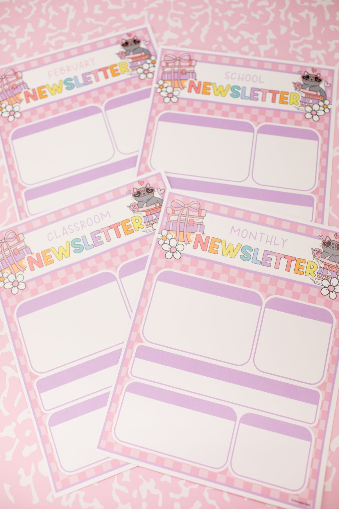 Valentines Editable Calendars and Newsletters