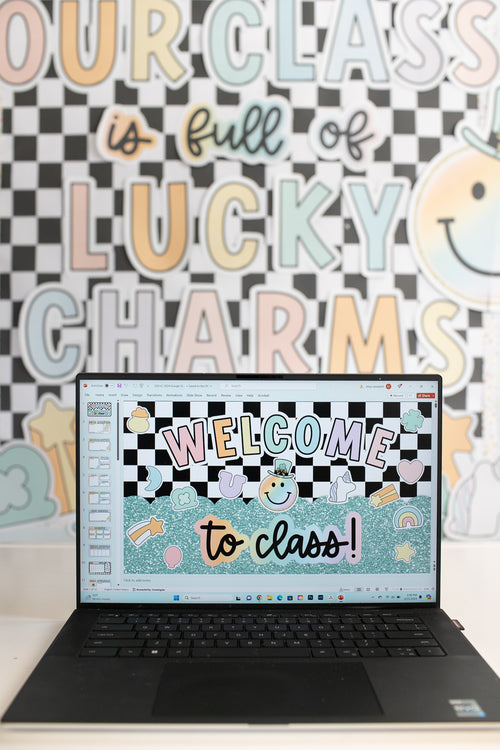 Lucky Charms Google Slides | St. Patricks Day Classroom Decor | Schoolgirl Style