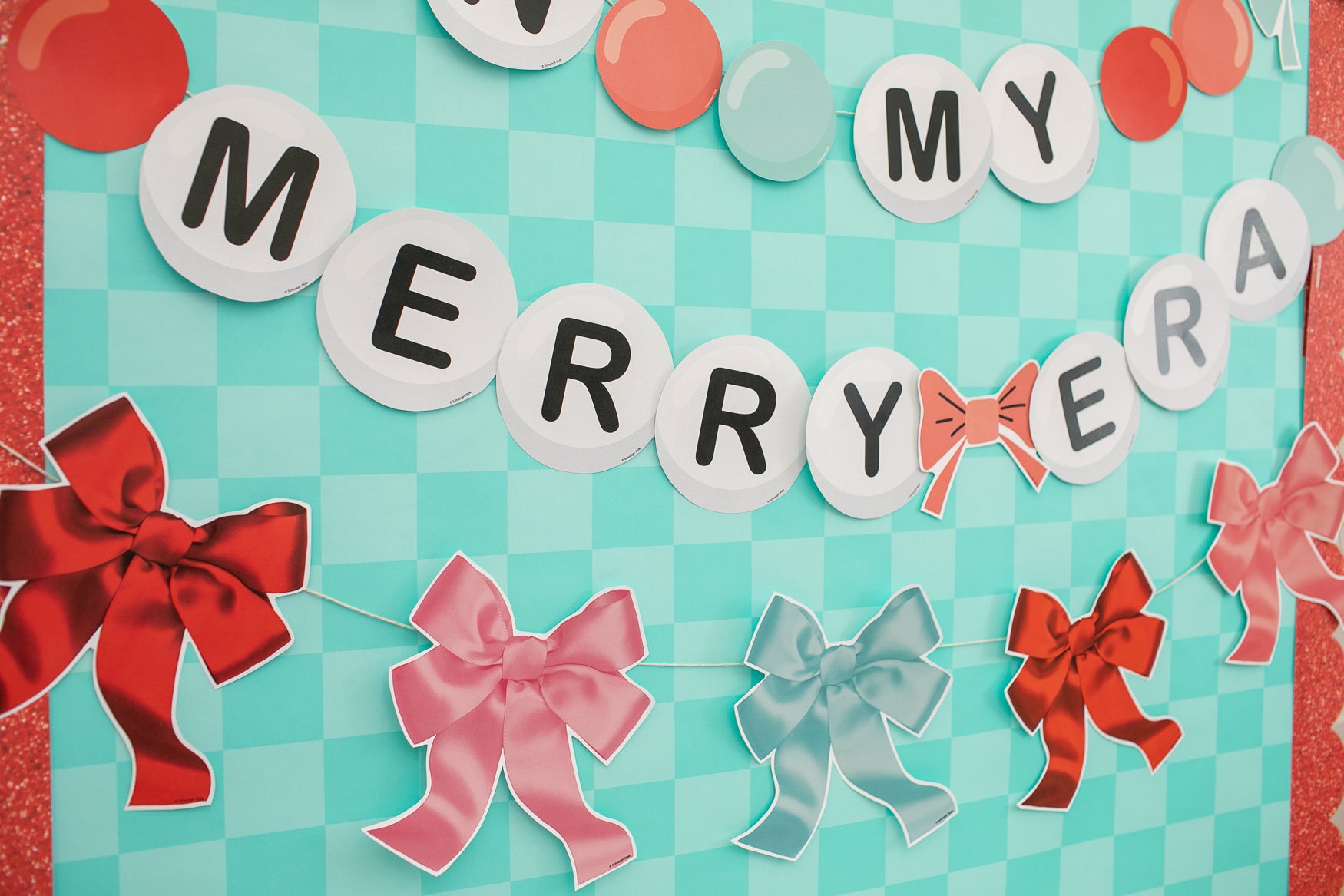 In My Merry Era | Inspirational Classroom Headline | Holiday Fa La La | Christmas | Printable Classroom Decor | Schoolgirl Style