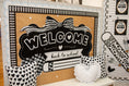 Load image into Gallery viewer, Printable Classic Black and White Welcome Back to School | Simply Sweet
