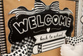 Load image into Gallery viewer, Printable Classic Black and White Welcome Back to School | Simply Sweet
