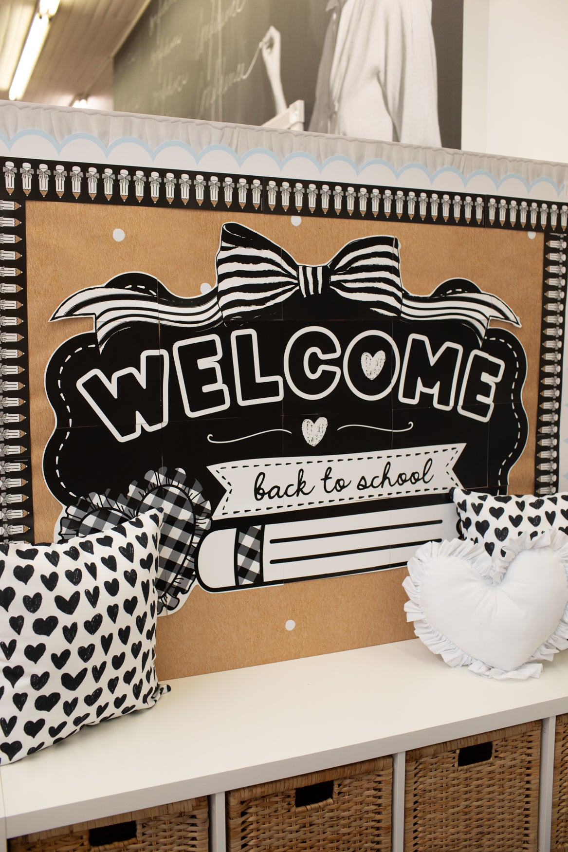 Printable Classic Black and White Welcome Back to School | Simply Sweet