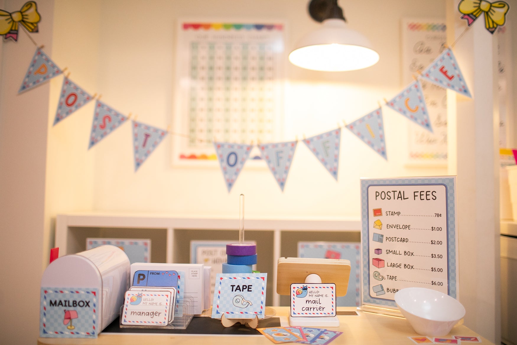 Printable February Dramatic Play Post Office