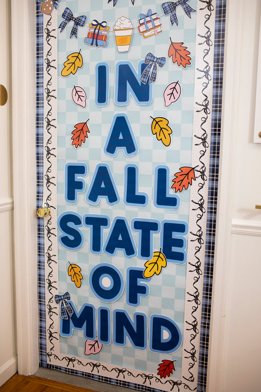 Printable Inspirational Classroom Headline | In A Fall State Of Mind | Autumn In Stars Hollow