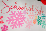 Rainbow Paper Snowflake Accents │ Christmas Decor │ Schoolgirl Style