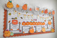 Load image into Gallery viewer, October themed bulletin board set
