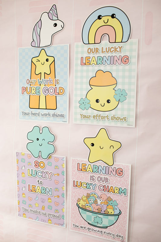 St. Patrick's Day classroom amazing work posters