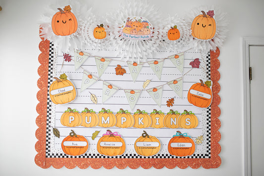 Proud Pumpkins October bulletin board set