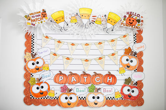 Welcome to our patch bulletin board set October