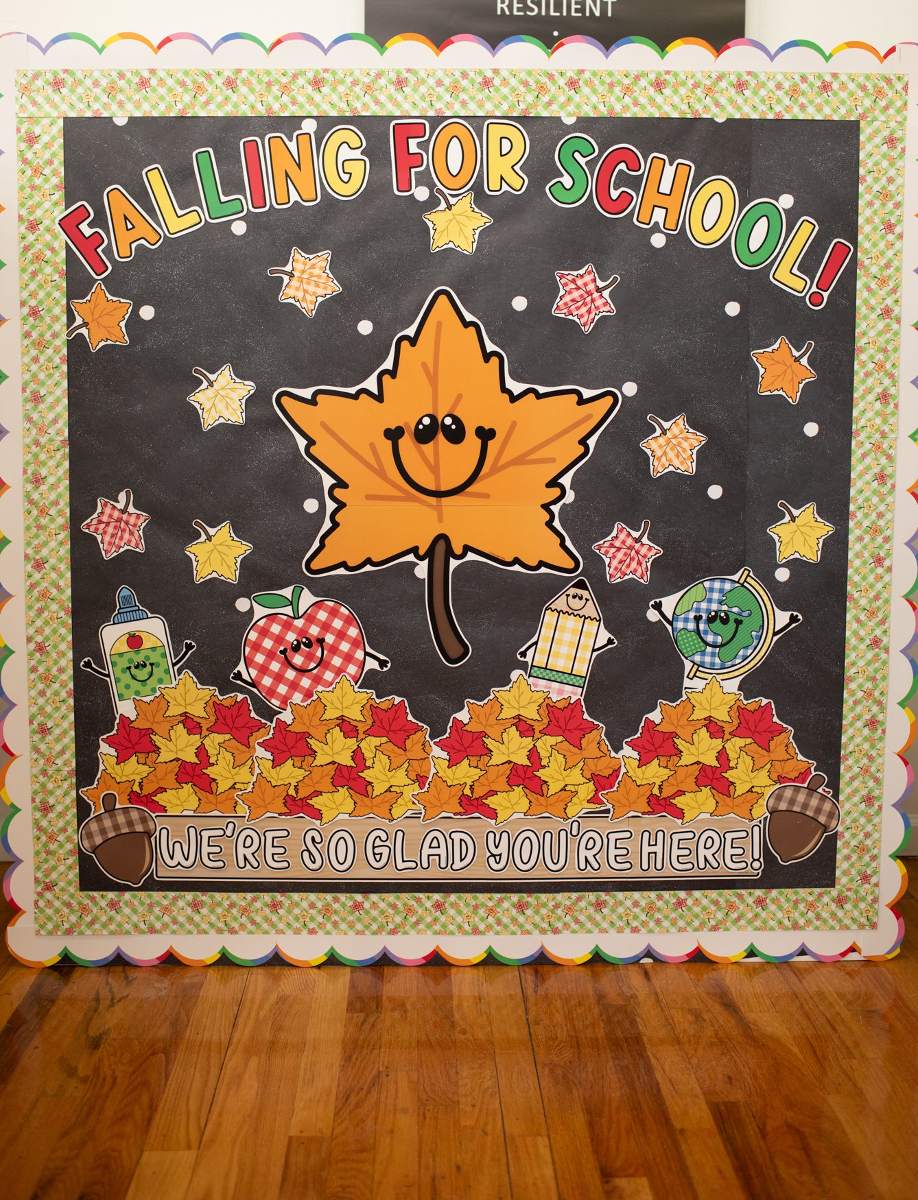 Falling For School Retro Bulletin Board Set | 90s Teacher