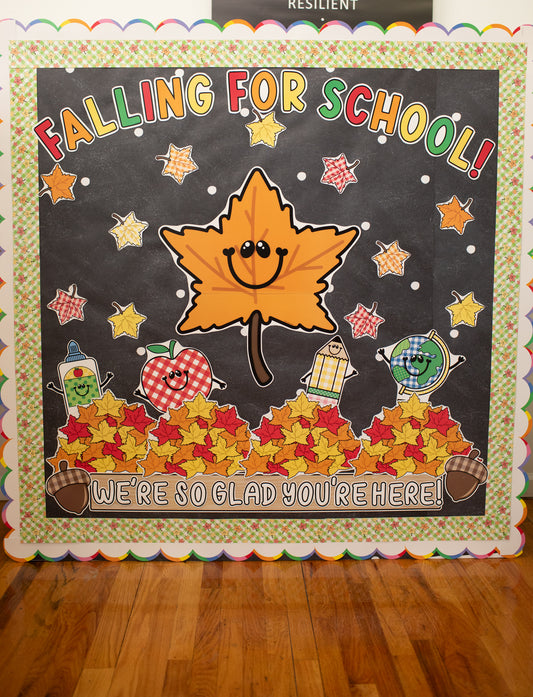 Falling For School Retro Bulletin Board Set | 90s Teacher