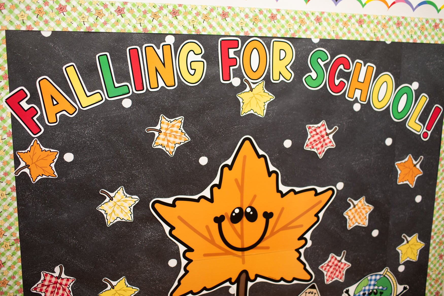 Falling For School Retro Bulletin Board Set | 90s Teacher
