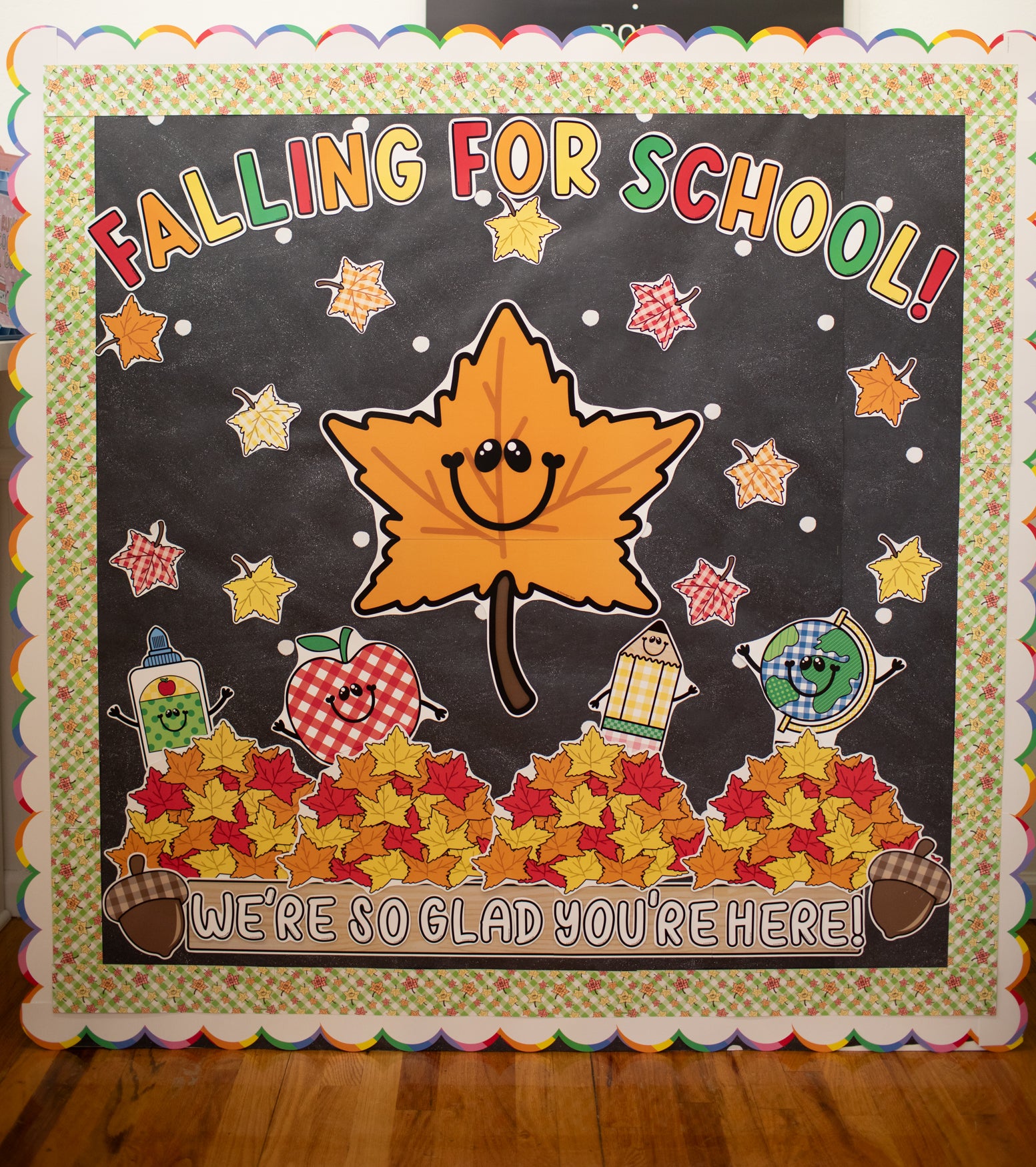 Falling For School Retro Bulletin Board Set | 90s Teacher