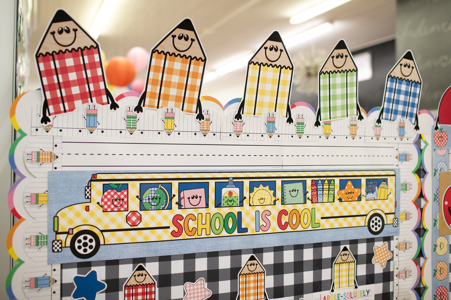 School Is Cool Retro Bus Statement Piece | 90s Teacher