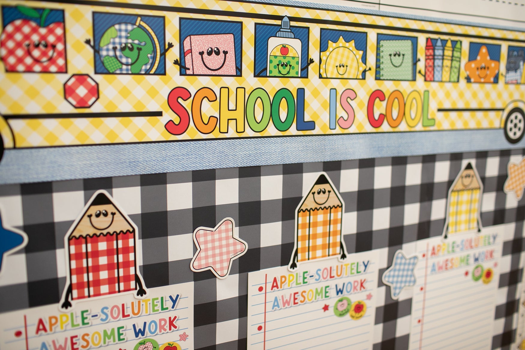 School Is Cool Retro Bus Statement Piece | 90s Teacher