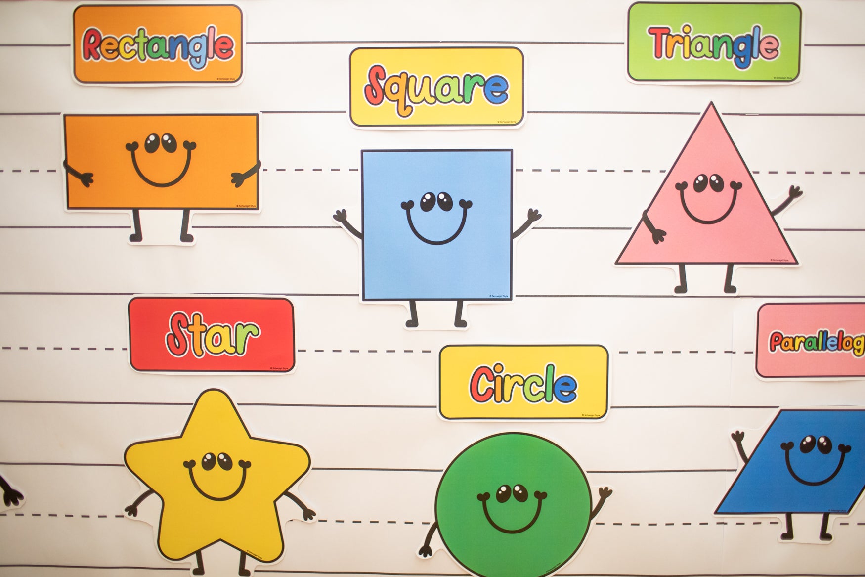 Printable Retro Shape People | 90s Teacher