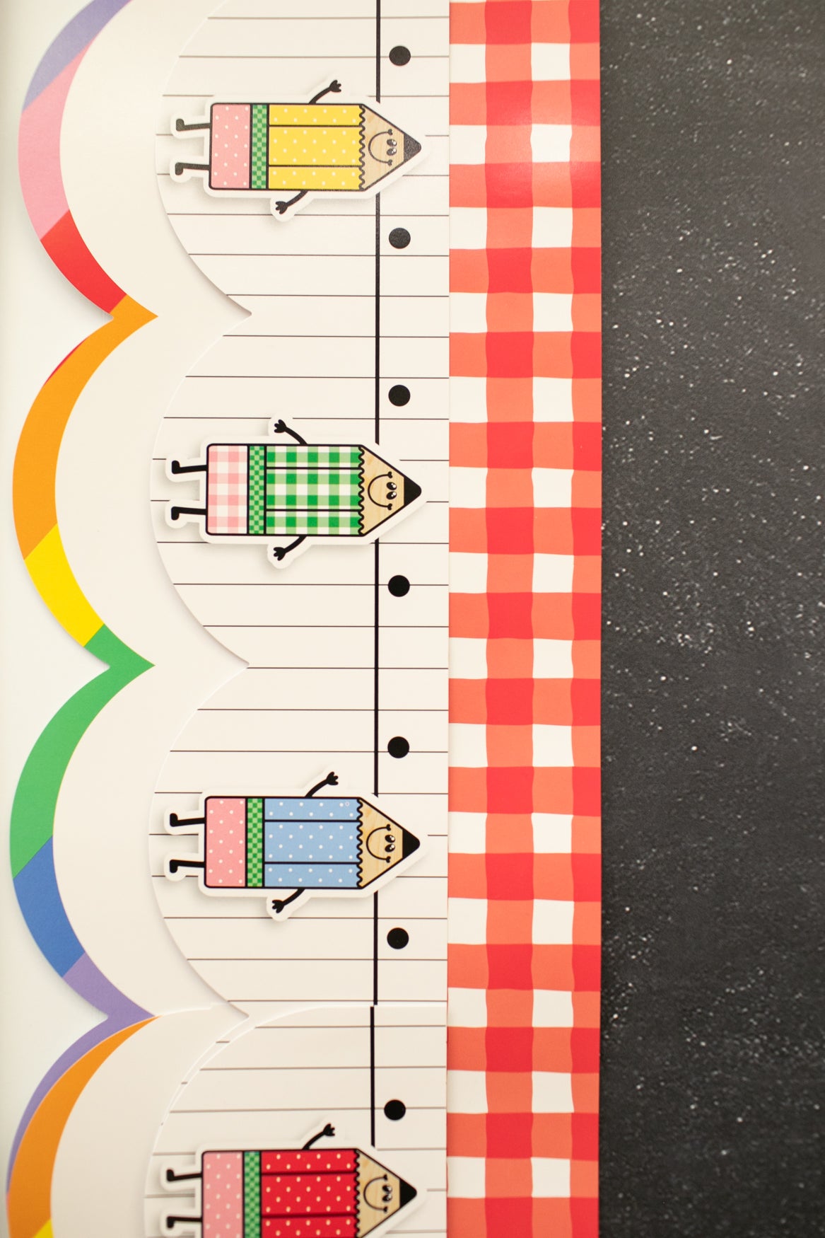 Retro Pencil Pals Bulletin Board Border | 90s Teacher