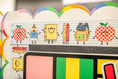 Load image into Gallery viewer, School Supply Friends Retro Bulletin Board Border | 90s Teacher
