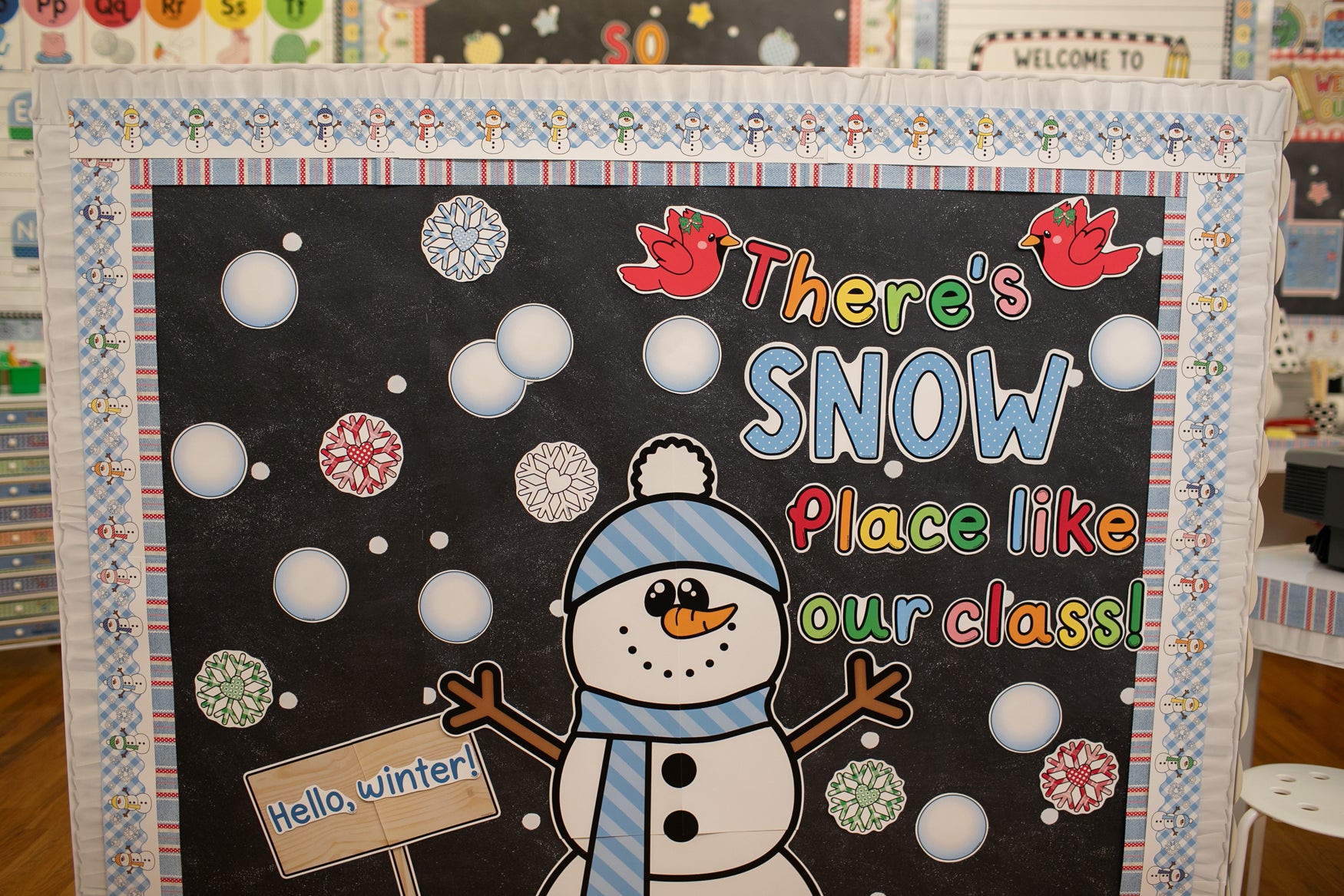 Frosty Friends Retro Bulletin Board Border | 90s Teacher