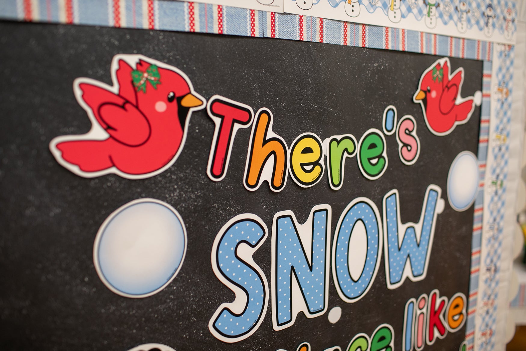 Retro Winter Snow Place Like Our Class Bulletin Board Set | 90s Teacher