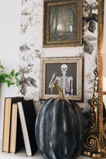 Skeleton Framed Antique Art