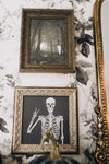 Peeking Ghost Framed Antique Art