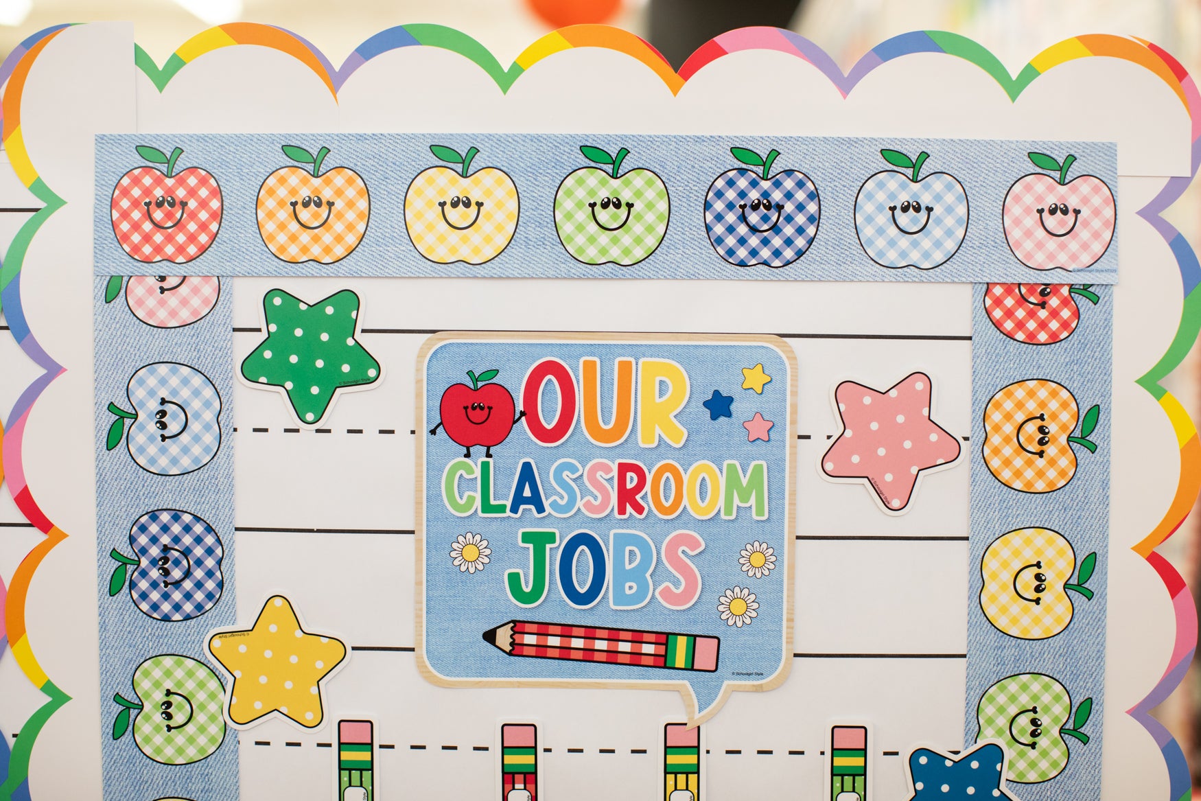 Printable Retro Editable Classroom Jobs Bulletin Board Set | 90s Teacher