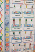 Load image into Gallery viewer, Printable Retro Editable Classroom Jobs Bulletin Board Set | 90s Teacher
