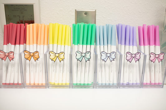 Printable Pastel Bows Bulletin Board Cutouts | Pretty in Pastel