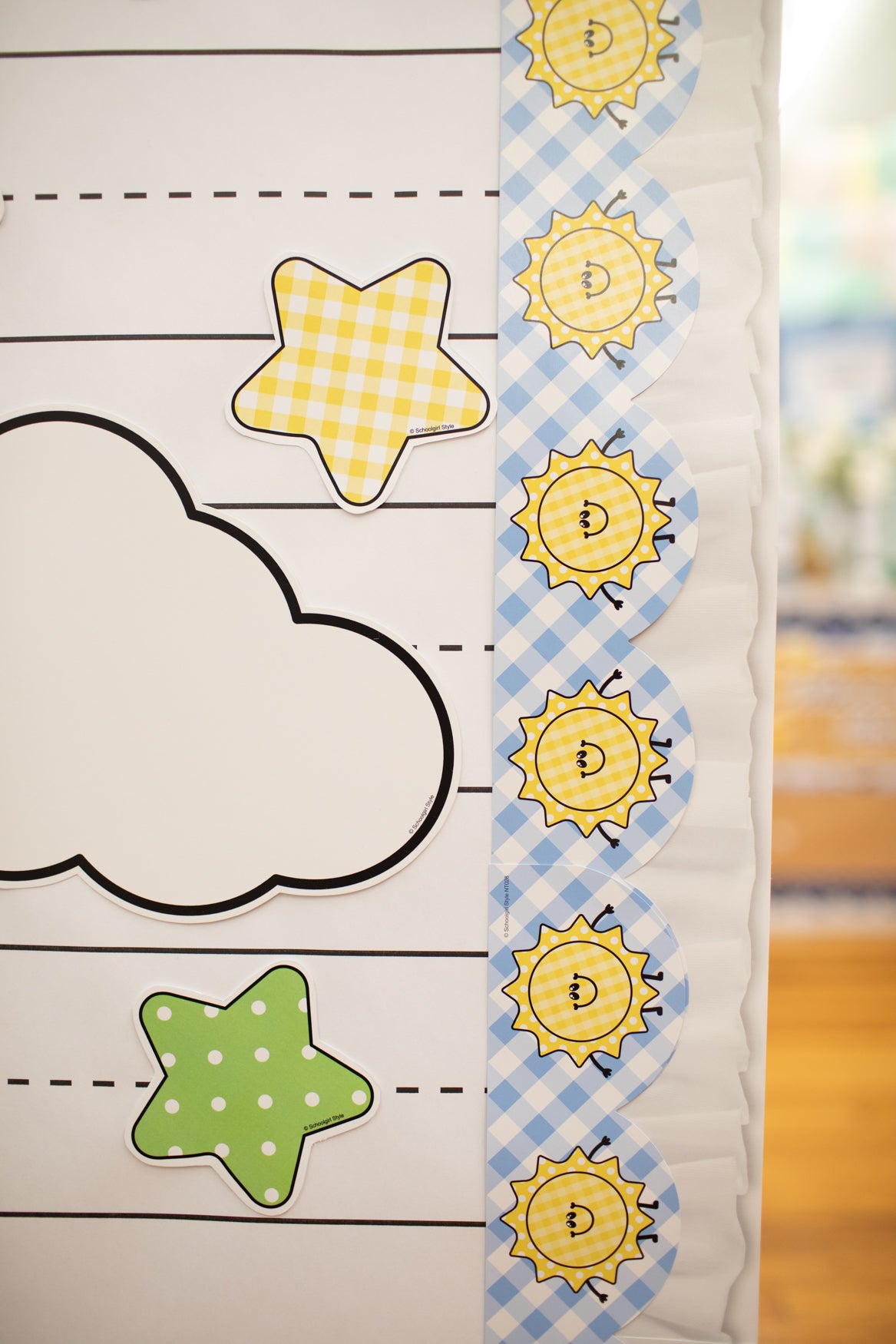 Sunshine Scallops Retro Bulletin Board Border | 90s Teacher
