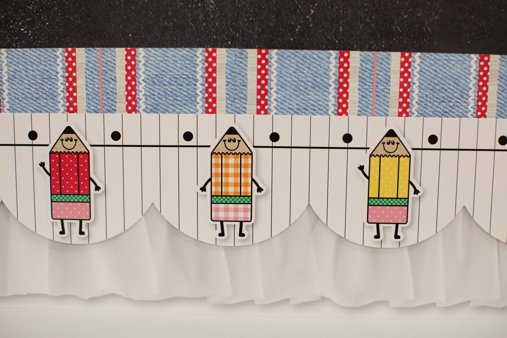 Schoolyard Stitch Retro Bulletin Board Border | 90s Teacher