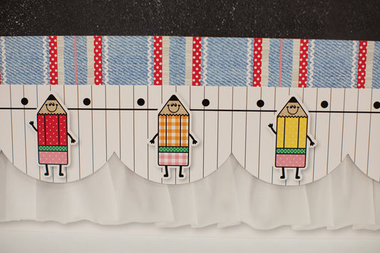 Schoolyard Stitch Retro Bulletin Board Border | 90s Teacher