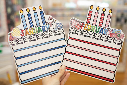 90s teacher printable birthday bulletin board set