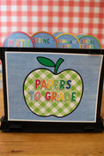 Load image into Gallery viewer, 90s teacher printable papers to grade bin
