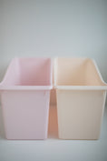 Load image into Gallery viewer, Pastel Classroom Book Bins Set of 12 | Plastic Library Storage Organizer for Teachers
