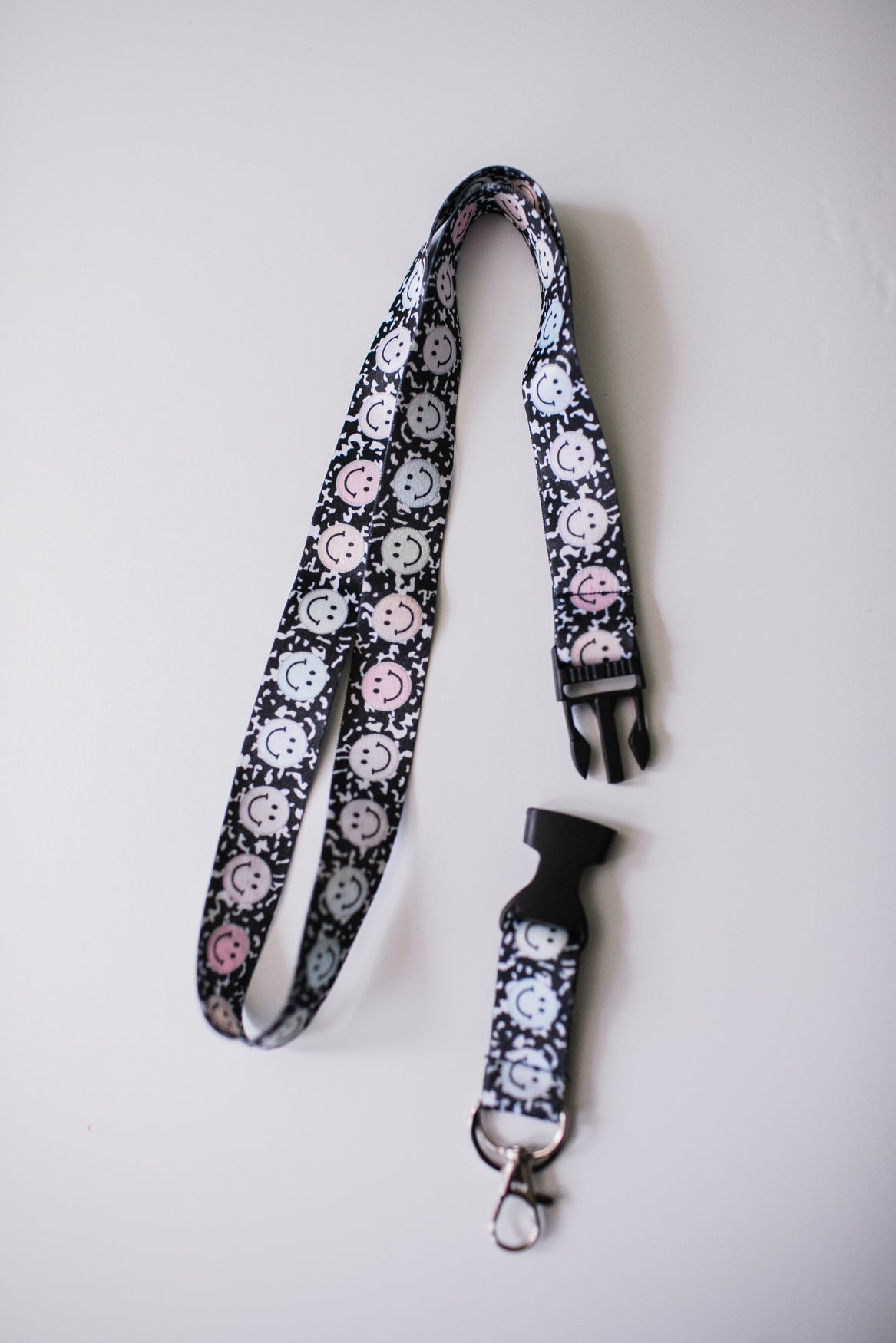Pastel Smiley Face Classroom Lanyard | Teacher Accessories