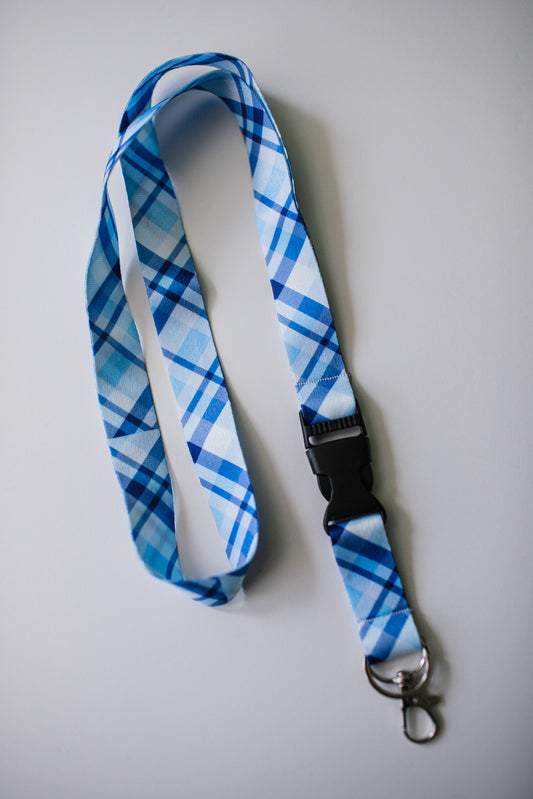 Gilmore Girls Inspired Blue Plaid Teacher Lanyard | Stars Hollow Schoolhouse