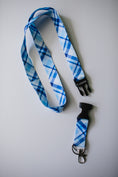 Load image into Gallery viewer, Gilmore Girls Inspired Blue Plaid Teacher Lanyard | Stars Hollow Schoolhouse
