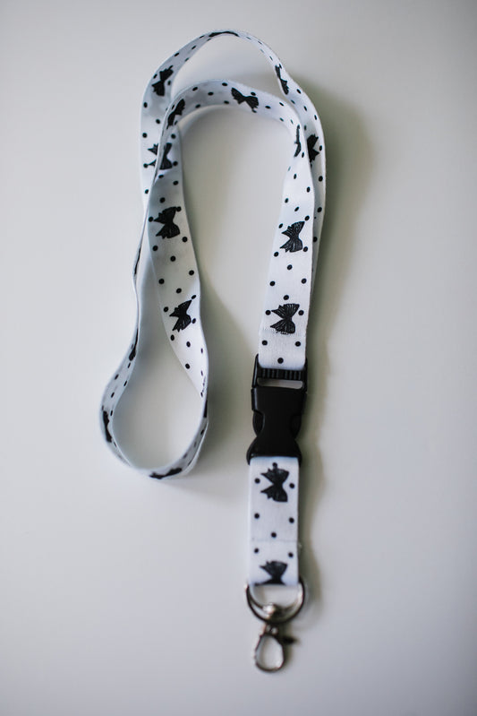 Simply Sweet Bow Dot Teacher Lanyard | Simply Sweet