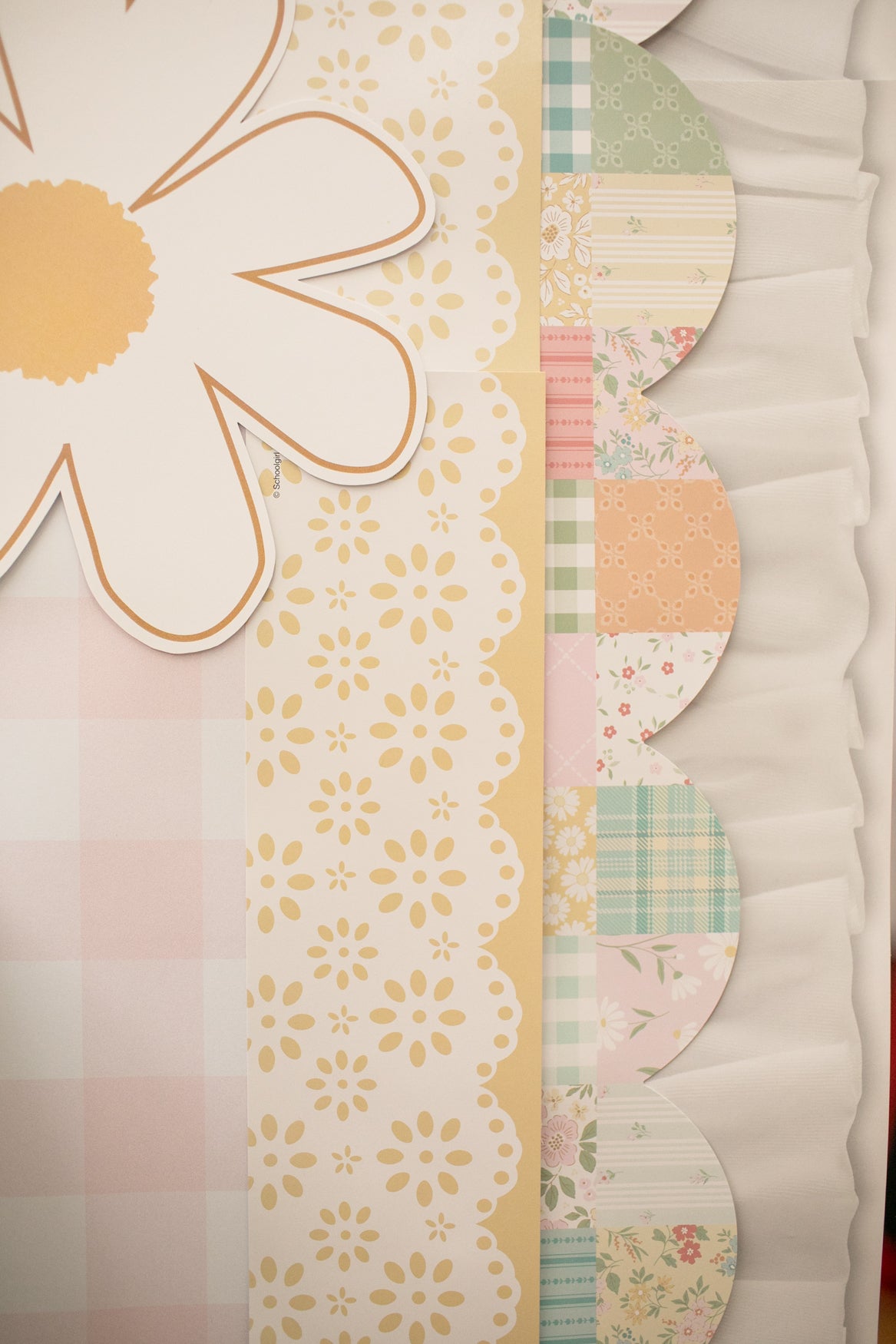 Golden Lace Trim Calming Bulletin Board Border | Miss Honey's Cottage Classroom