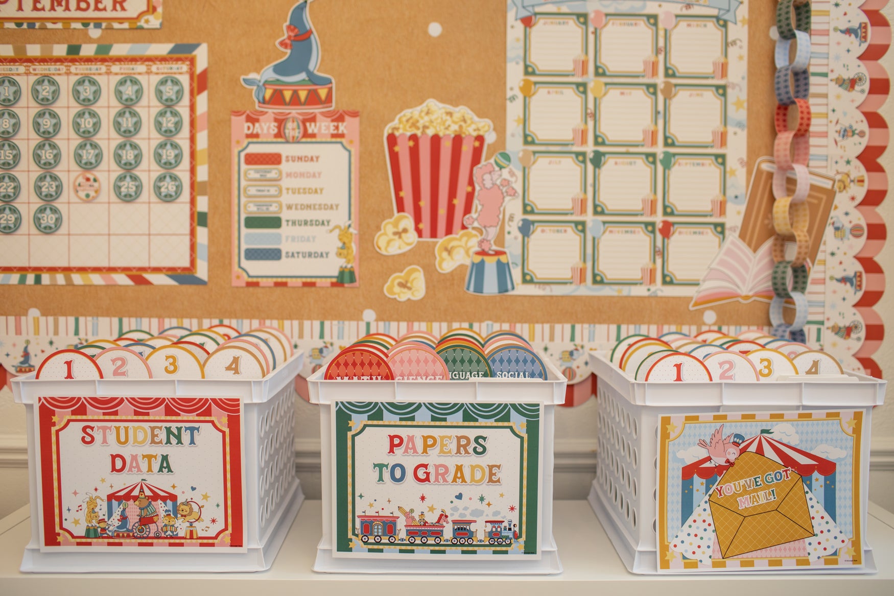 Printable Vintage Student Data Folder Labels | Storybook Circus