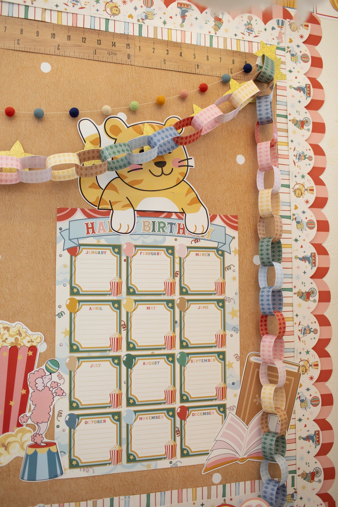 Vintage Circus Birthday Chart | Storybook Circus
