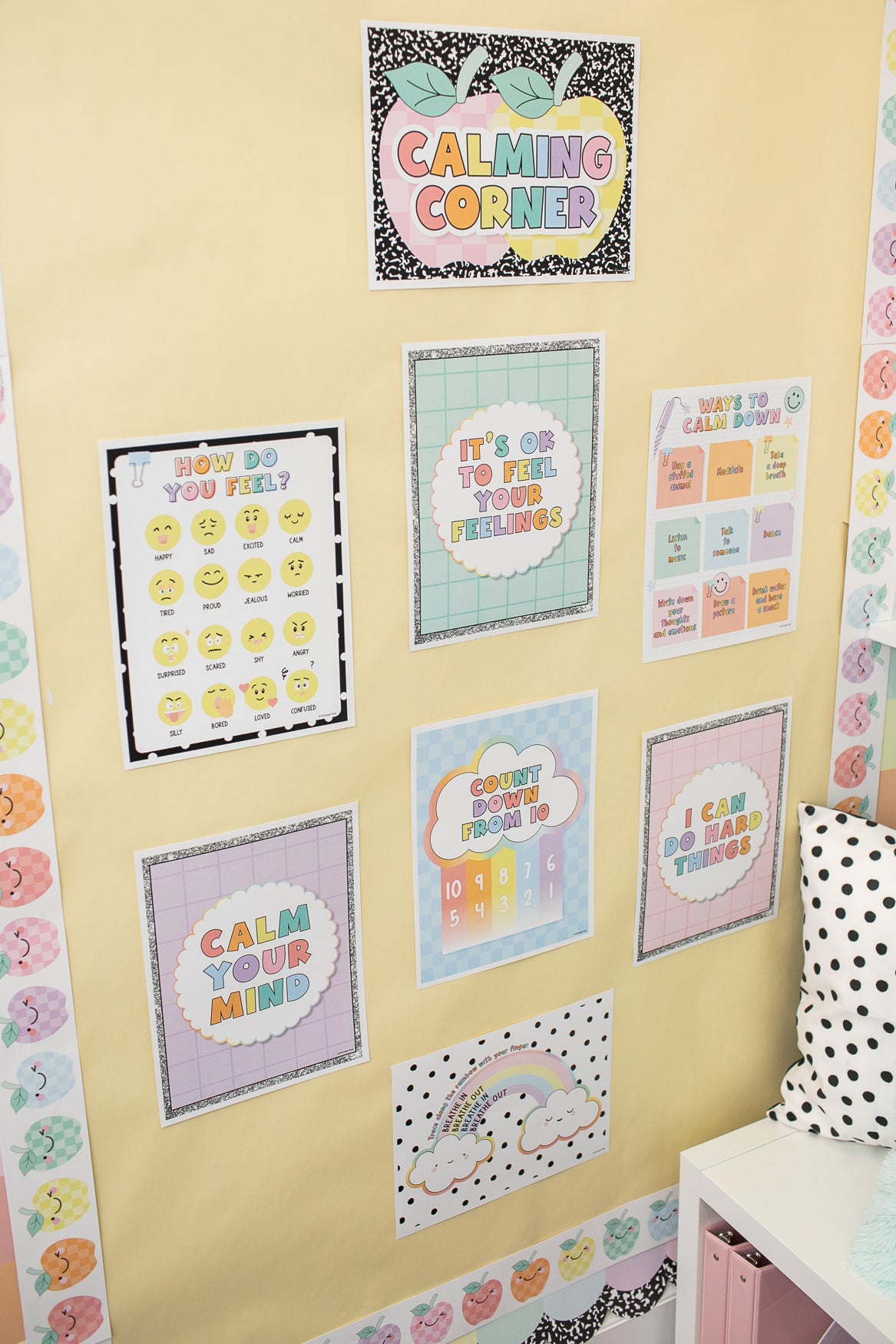 Printable Pastel Calming Corner Posters