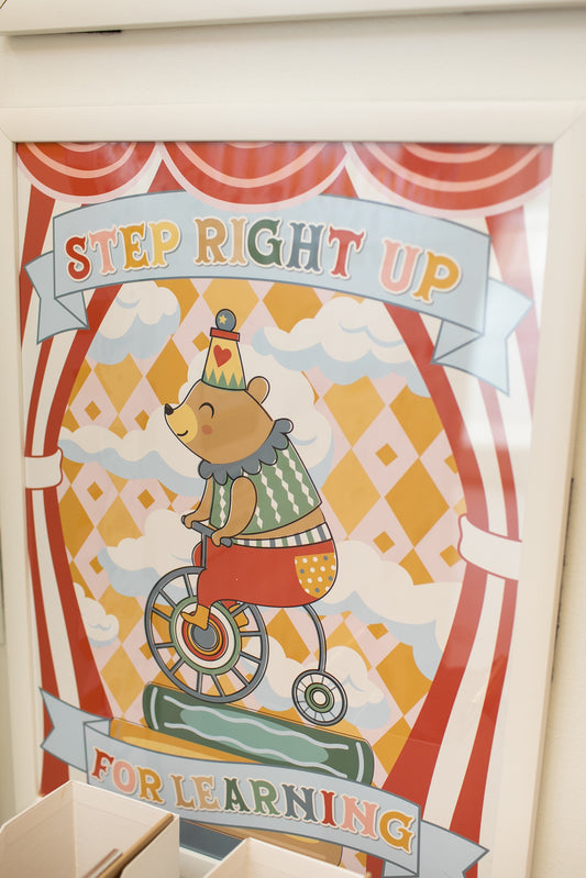 Step Right Up Vintage Poster | Storybook Circus