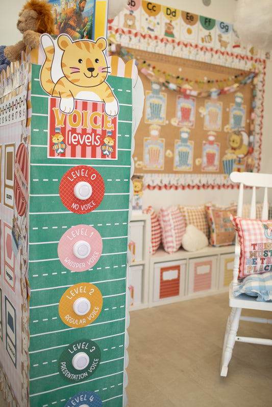 Printable Vintage Voice Level Set | Storybook Circus