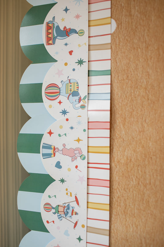 Heirloom Stripe Bulletin Board Border | Storybook Circus