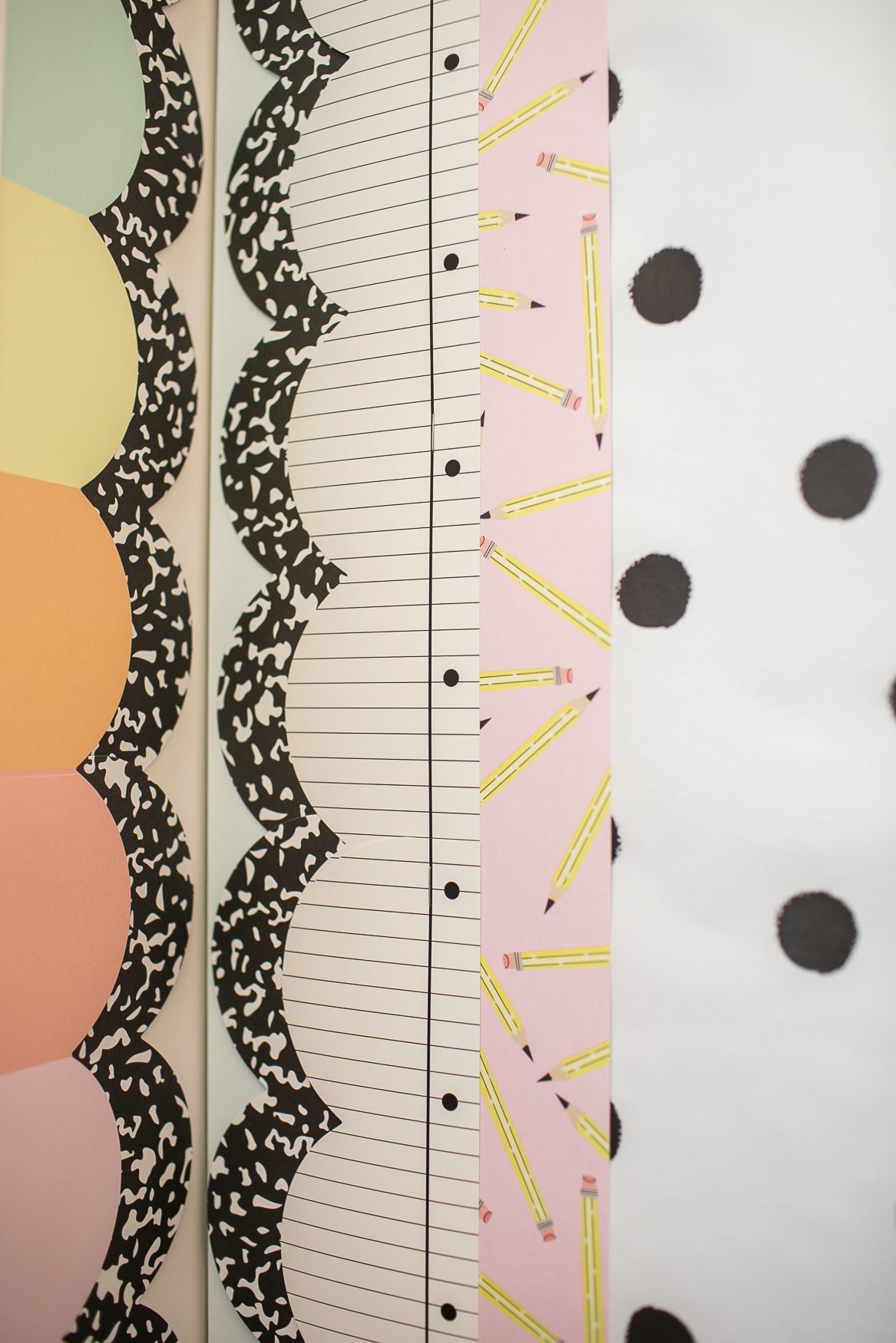 Pencil Me In Pastel Bulletin Board Border