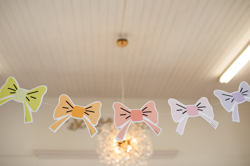 Bows | Classroom Cut Outs | Saved By The Pastel | Printable Classroom Decor | Schoolgirl Style
